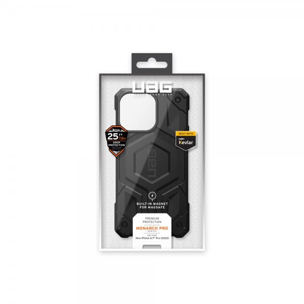 Urban Armor Gear (UAG) iPhone 14 Pro Max Skal Monarch Pro MagSafe Kevlar Black