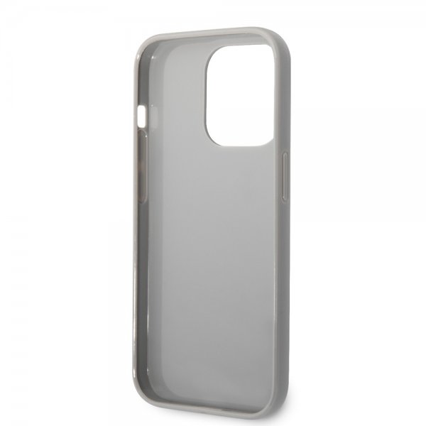 Karl Lagerfeld iPhone 14 Pro Max Skal Monogram Iridescent Silver