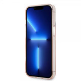 Karl Lagerfeld iPhone 14 Pro Max Skal Monogram Vertical Stripe Rosa