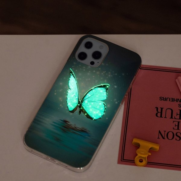 iPhone 14 Pro Max Skal Motiv Blå Fjäril