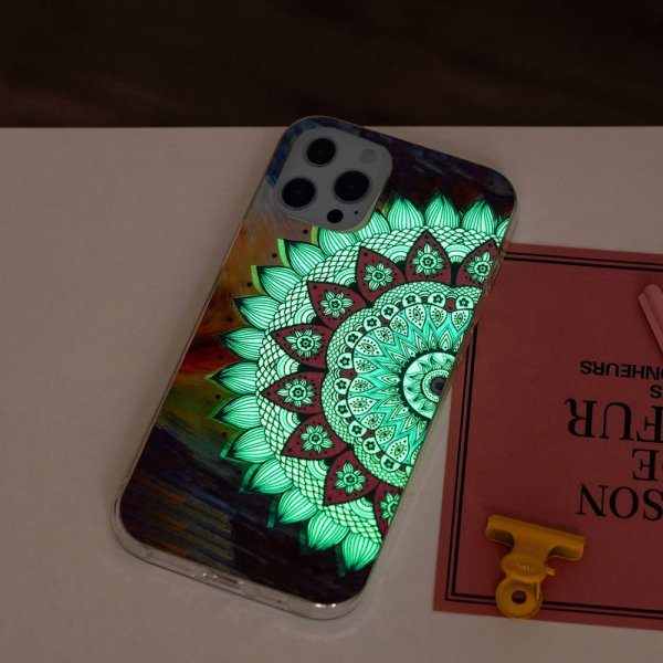 iPhone 14 Pro Max Skal Motiv Blå Mandala
