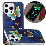 iPhone 14 Pro Max Skal Motiv Guldiga Fjärilar