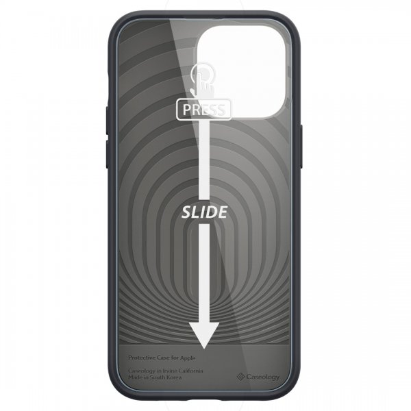 Caseology iPhone 14 Pro Max Skal med Skärmskydd Nano Pop 360 Black Sesame