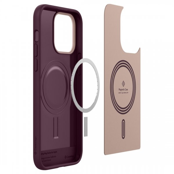 Caseology iPhone 14 Pro Max Skal Nano Pop Mag Burgundy Bean