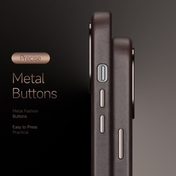 Dux Ducis iPhone 14 Pro Max Skal Naples Series MagSafe Mörkbrun