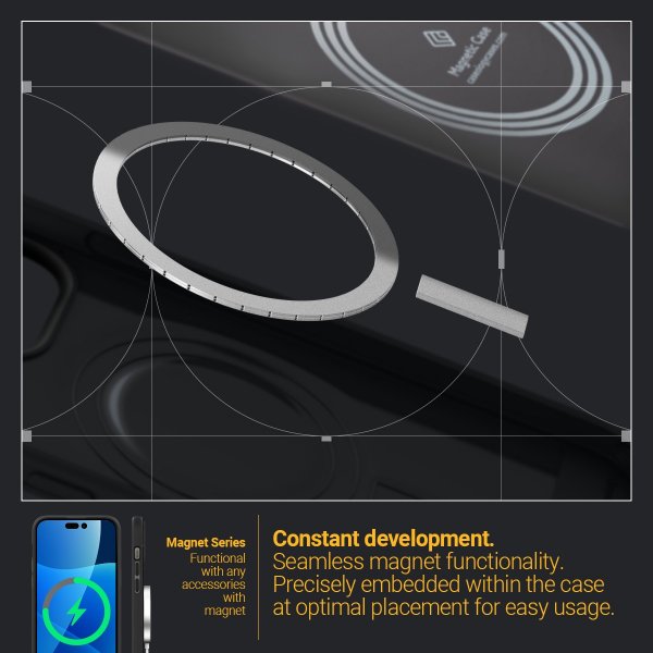 Caseology iPhone 14 Pro Max Skal Parallax Mag Matte Black