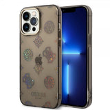 Guess iPhone 14 Pro Max Skal Peony Glitter Svart