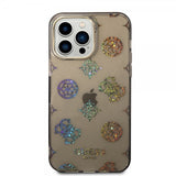 Guess iPhone 14 Pro Max Skal Peony Glitter Svart