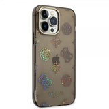 Guess iPhone 14 Pro Max Skal Peony Glitter Svart