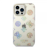 Guess iPhone 14 Pro Max Skal Peony Glitter Vit