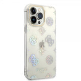 Guess iPhone 14 Pro Max Skal Peony Glitter Vit