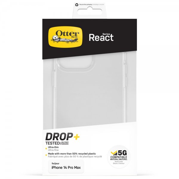 Otterbox iPhone 14 Pro Max Skal React Clear