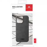 Black Rock iPhone 14 Pro Max Skal Real Leather Case Svart