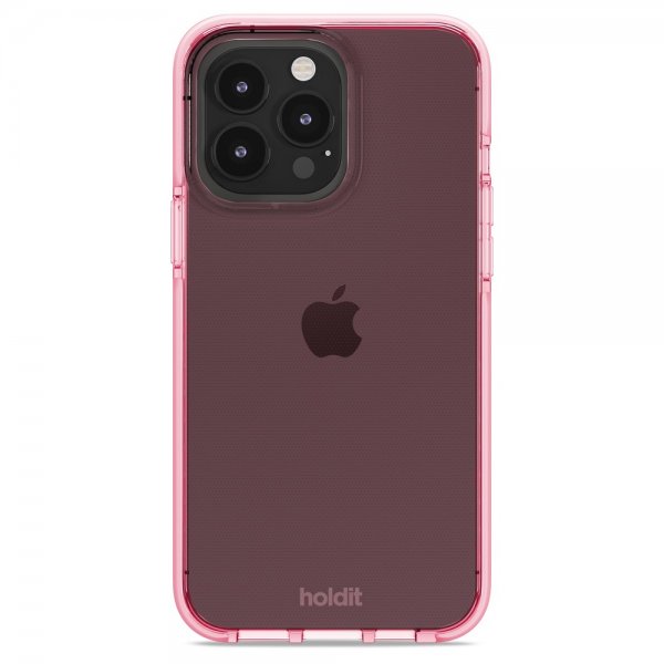 holdit iPhone 14 Pro Max Skal Seethru Bright Pink