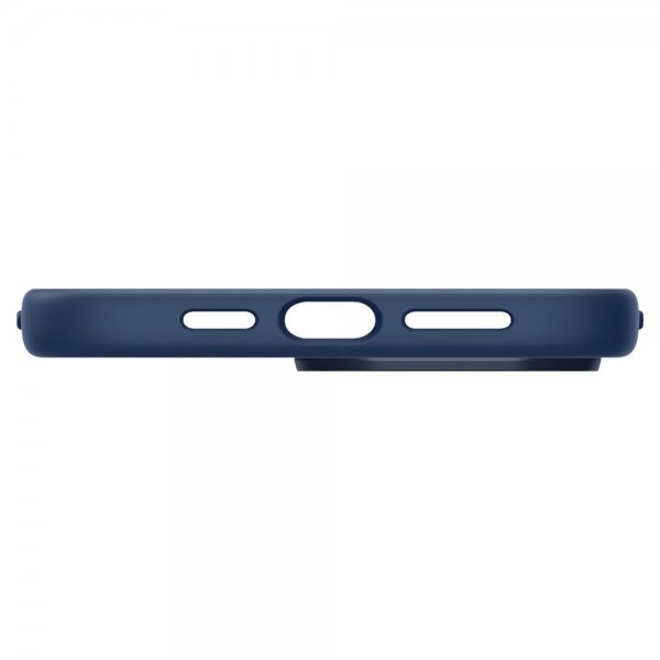 Spigen iPhone 14 Pro Max Skal Silicone Fit MagFit Navy Blue