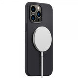 Spigen iPhone 14 Pro Max Skal Silicone Fit MagFit Svart