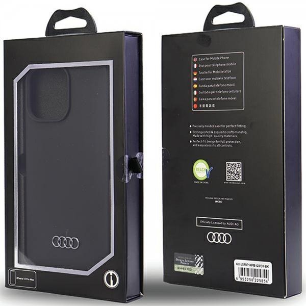 Audi iPhone 14 Pro Max Skal Silicone Svart