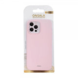 Onsala iPhone 14 Pro Max Skal Silikon Chalk Pink