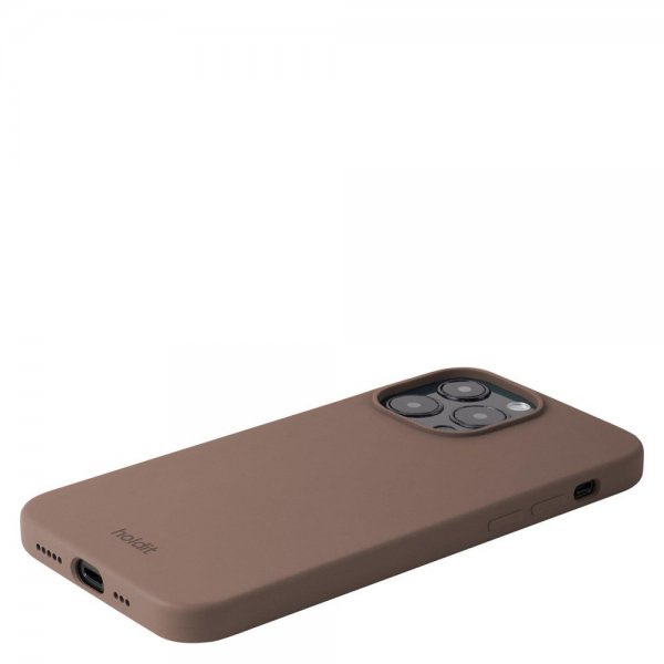 holdit iPhone 14 Pro Max Skal Silikon Dark Brown