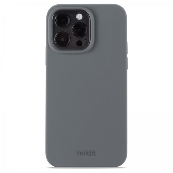 holdit iPhone 14 Pro Max Skal Silikon Space Gray