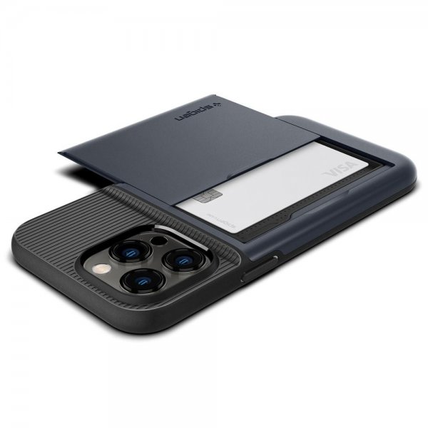 Spigen iPhone 14 Pro Max Skal Slim Armor CS Metal Slate