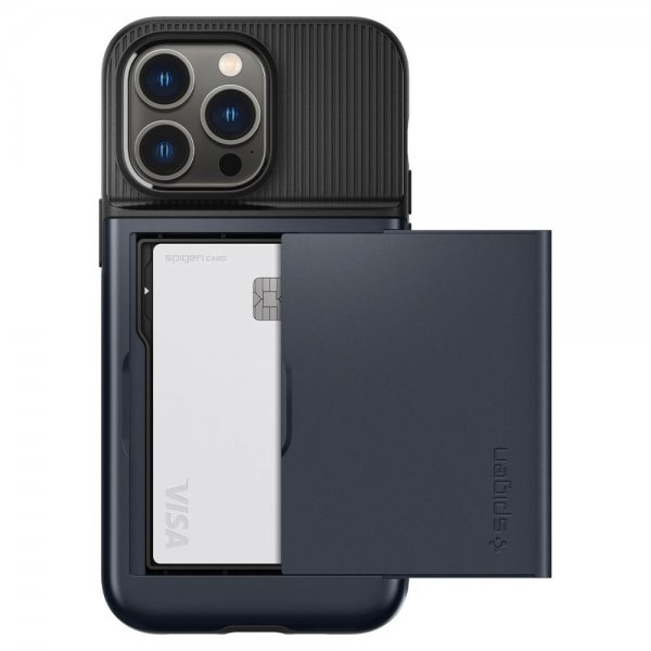 Spigen iPhone 14 Pro Max Skal Slim Armor CS Metal Slate