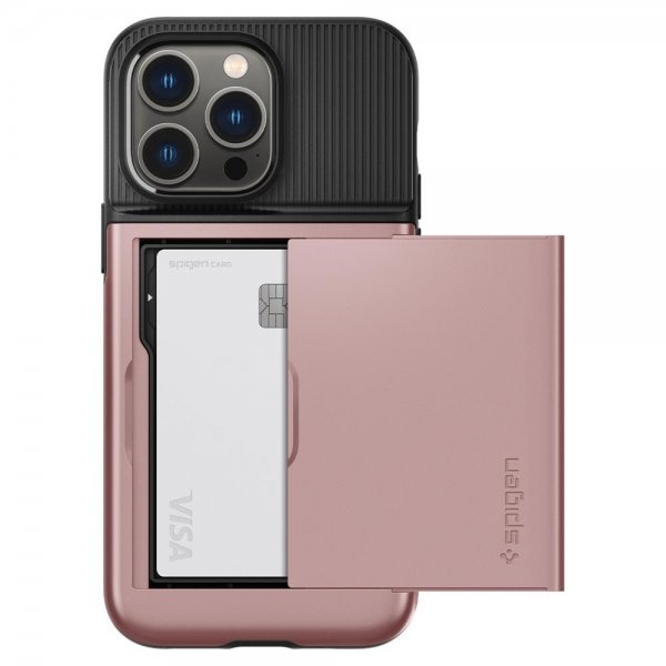 Spigen iPhone 14 Pro Max Skal Slim Armor CS Rose Gold