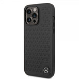 Mercedes Benz iPhone 14 Pro Max Skal Star Pattern Svart