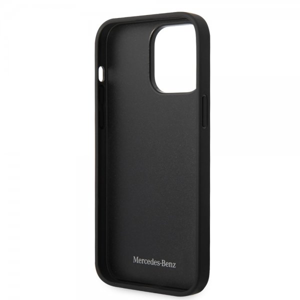 Mercedes Benz iPhone 14 Pro Max Skal Star Pattern Svart