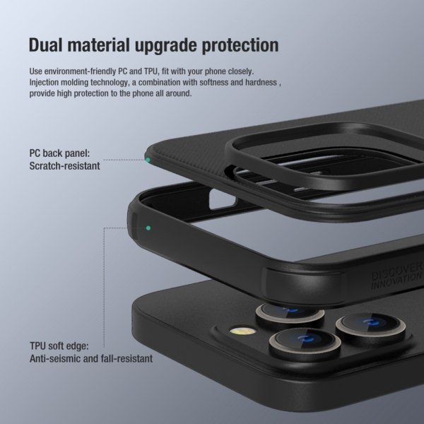 Nillkin iPhone 14 Pro Max Skal Super Frosted Shield Pro Svart
