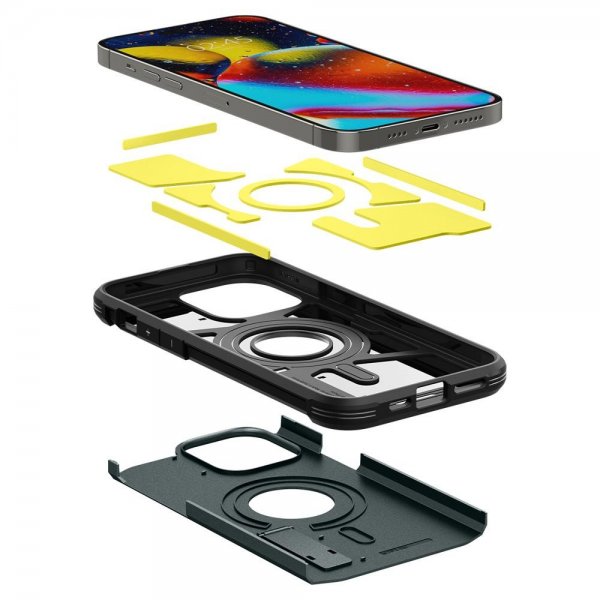 Spigen iPhone 14 Pro Max Skal Tough Armor MagFit Abyss Green
