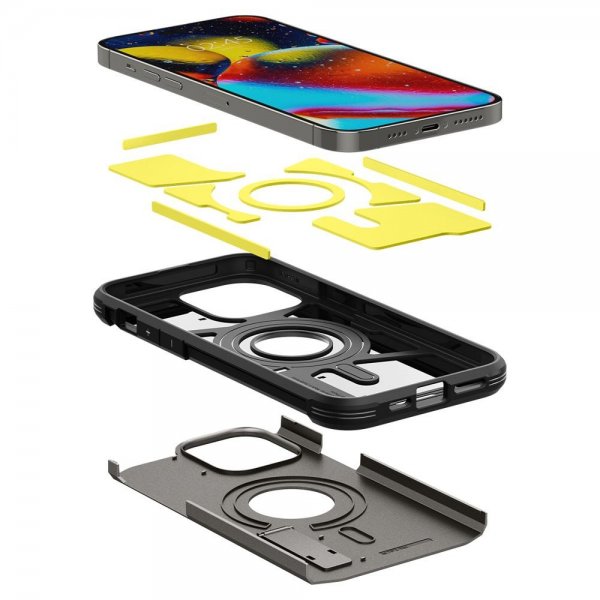 Spigen iPhone 14 Pro Max Skal Tough Armor MagFit Gunmetal