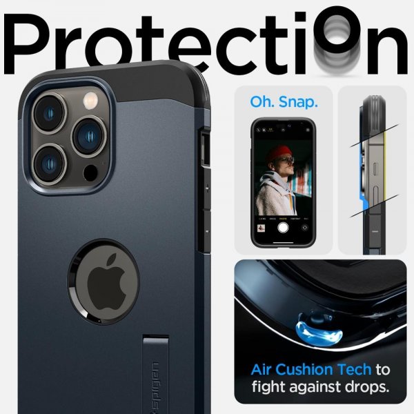 Spigen iPhone 14 Pro Max Skal Tough Armor MagFit Metal Slate
