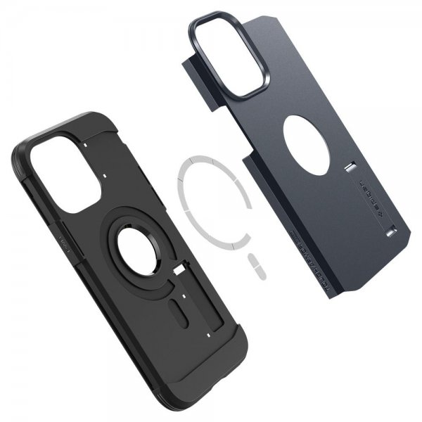 Spigen iPhone 14 Pro Max Skal Tough Armor MagFit Metal Slate