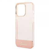 Guess iPhone 14 Pro Max Skal Translucent Rosa