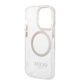 Guess iPhone 14 Pro Max Skal Transparent MagSafe Guld Transparent