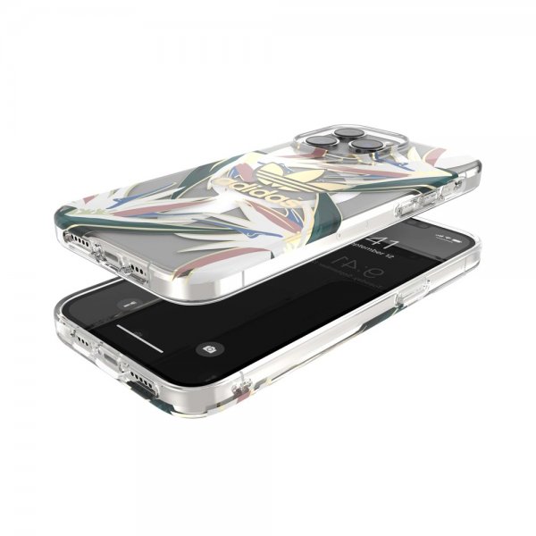 Adidas iPhone 14 Pro Max Skal Trefoil Clear Case MagSafe Gold