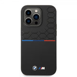 BMW iPhone 14 Pro Max Skal Tricolor Line & Logo Svart
