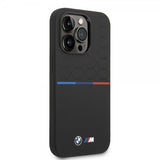 BMW iPhone 14 Pro Max Skal Tricolor Line & Logo Svart