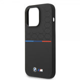 BMW iPhone 14 Pro Max Skal Tricolor Line & Logo Svart