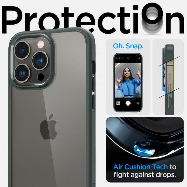 Spigen iPhone 14 Pro Max Skal Ultra Hybrid Abyss Green