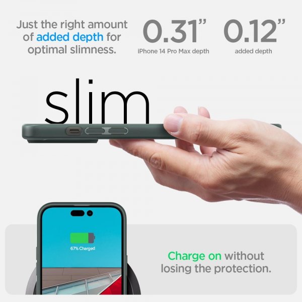 Spigen iPhone 14 Pro Max Skal Ultra Hybrid Abyss Green