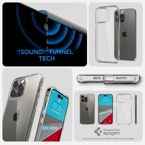 Spigen iPhone 14 Pro Max Skal Ultra Hybrid Crystal Clear
