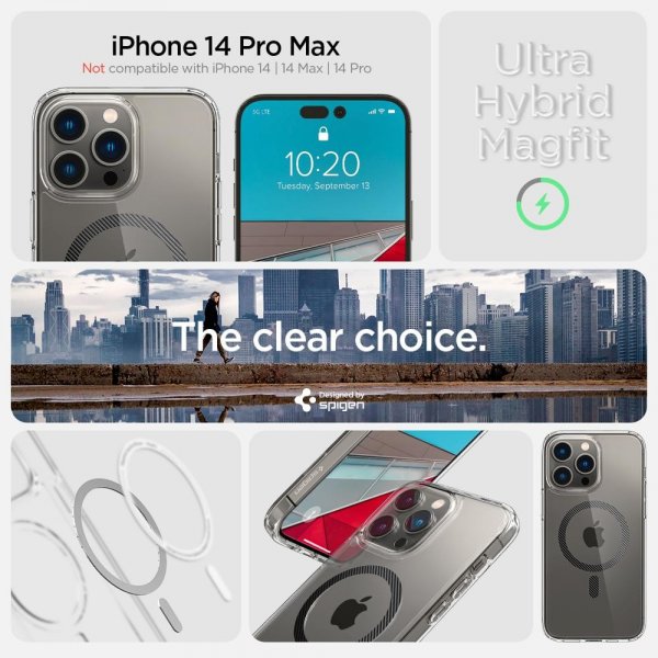Spigen iPhone 14 Pro Max Skal Ultra Hybrid MagFit Carbon Fiber