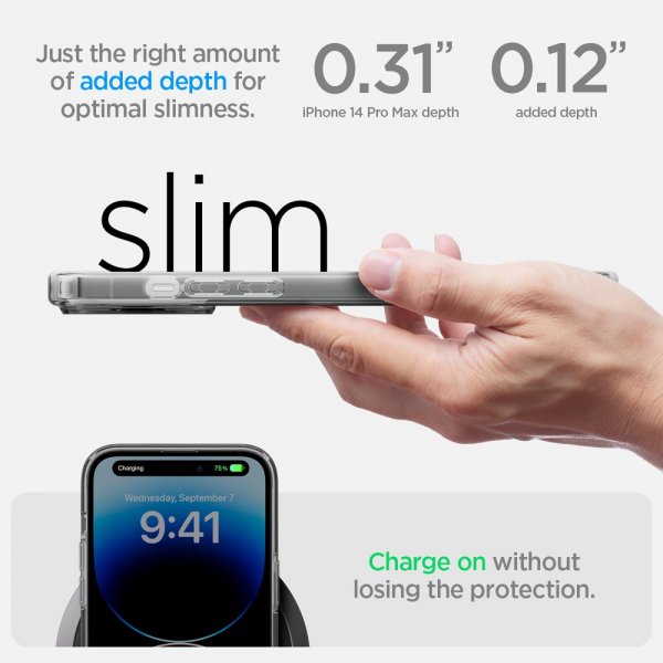 Spigen iPhone 14 Pro Max Skal Ultra Hybrid MagFit Frost Black