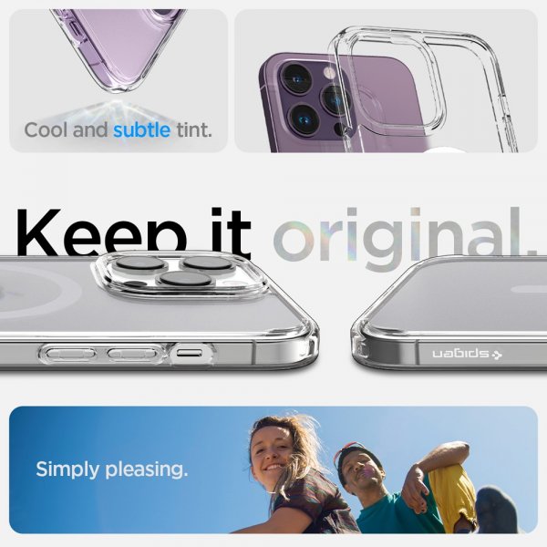 Spigen iPhone 14 Pro Max Skal Ultra Hybrid MagFit Frost Clear