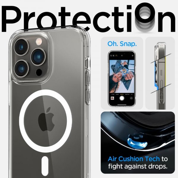 Spigen iPhone 14 Pro Max Skal Ultra Hybrid MagFit Vit