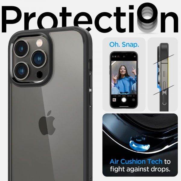 Spigen iPhone 14 Pro Max Skal Ultra Hybrid Matte Black