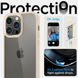 Spigen iPhone 14 Pro Max Skal Ultra Hybrid Sand Beige