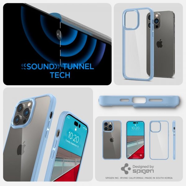 Spigen iPhone 14 Pro Max Skal Ultra Hybrid Sierra Blue